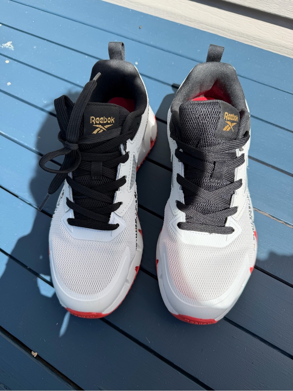 Reebok White Black and Red Women’s Athletic Sneakers